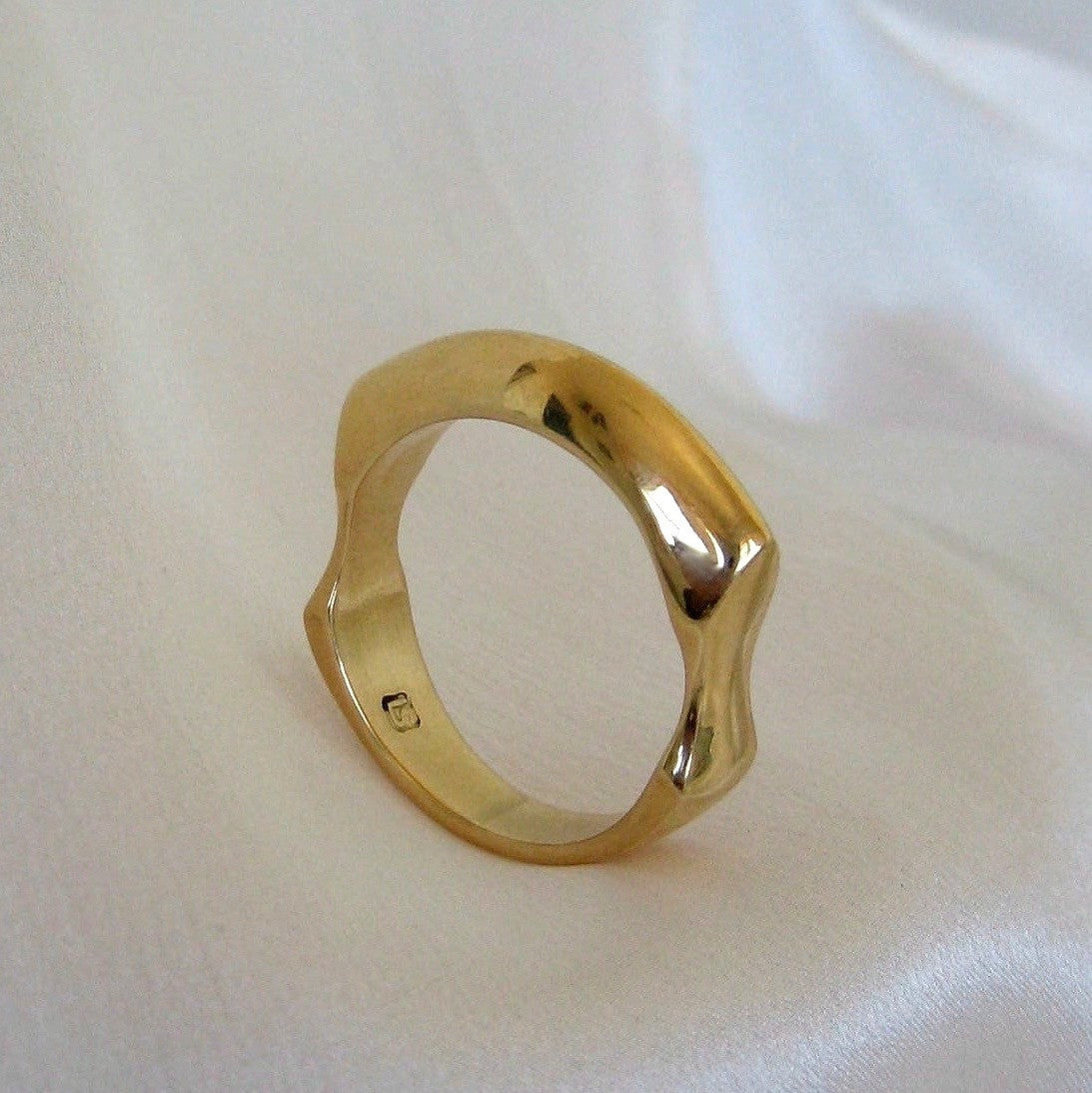 Rings - Solid Sexy Sculpted Handmade Wedding Ring Or Dress Ring