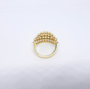 Gold bubble ring 