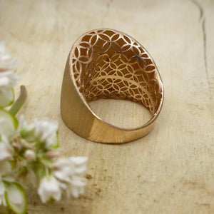 Rose Gold Design Space Ring