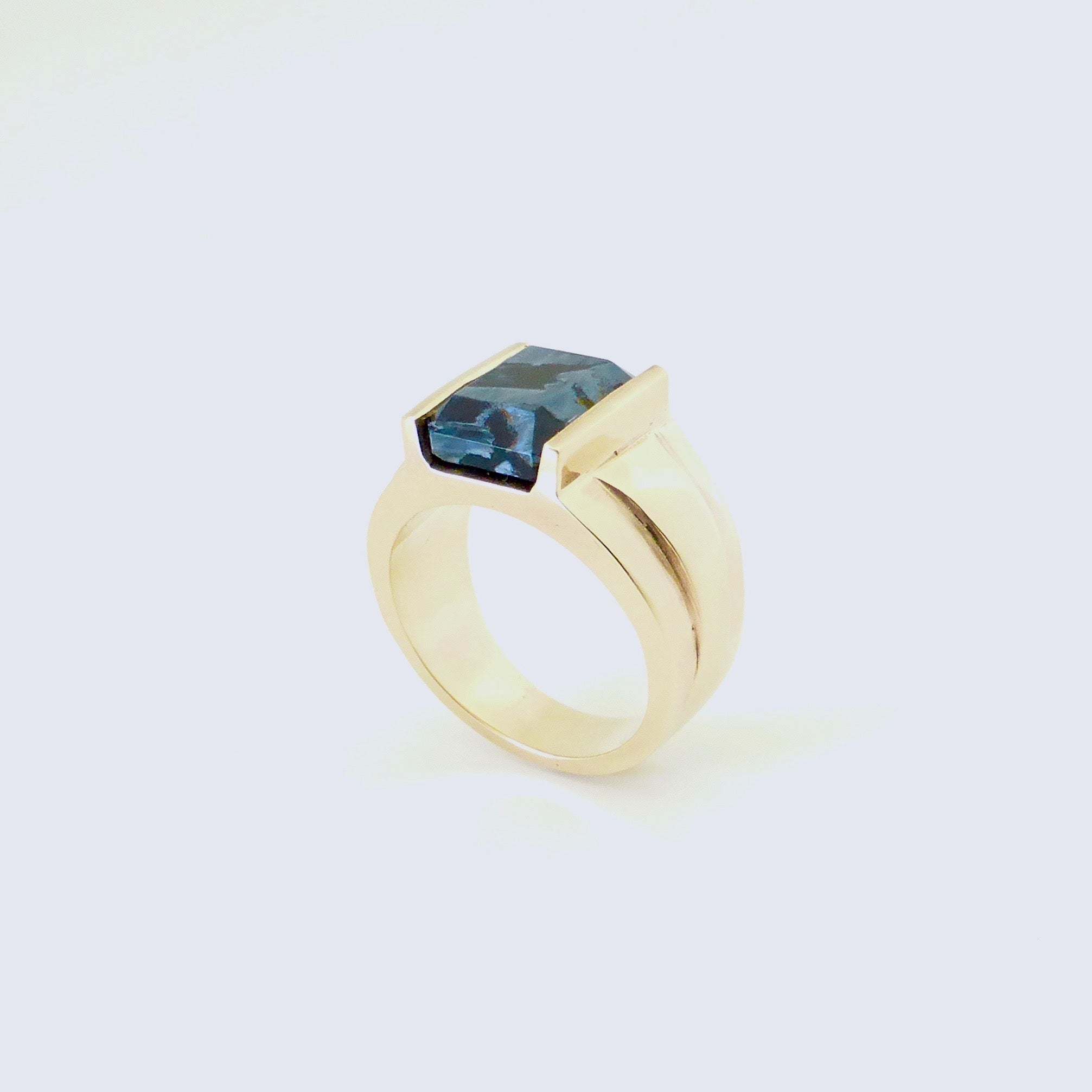 Blue tigers hot sale eye ring