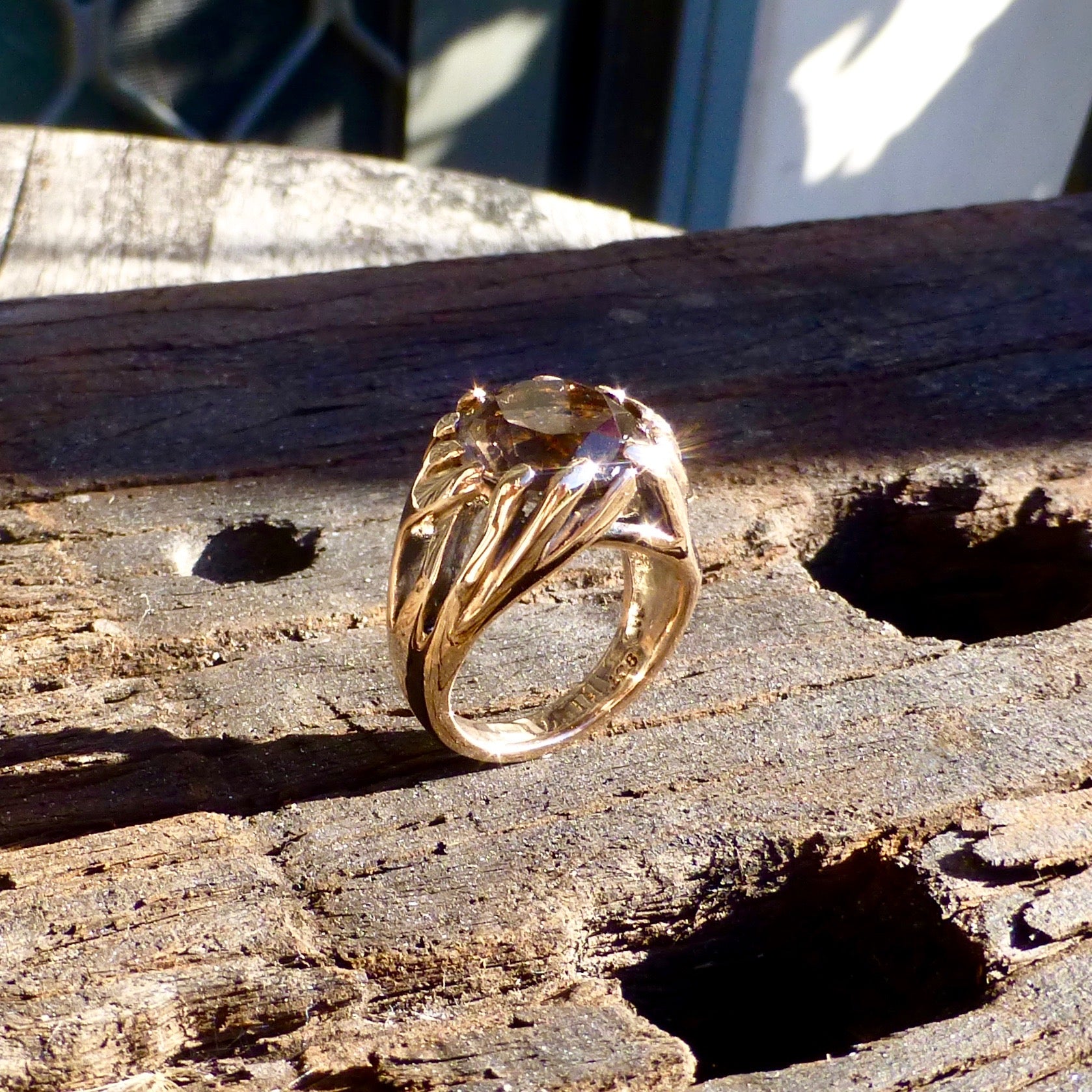 Pear Shape Cut Black Rutilated Quartz Engagement Ring Set - Coolring Jewelry