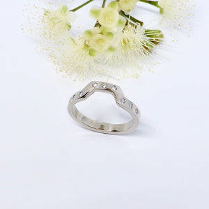 Diamond wedding ring byron bay
