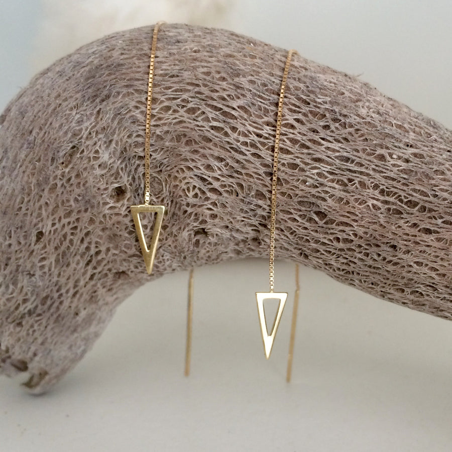 Earrings - 9ct Gold Thread Earrings