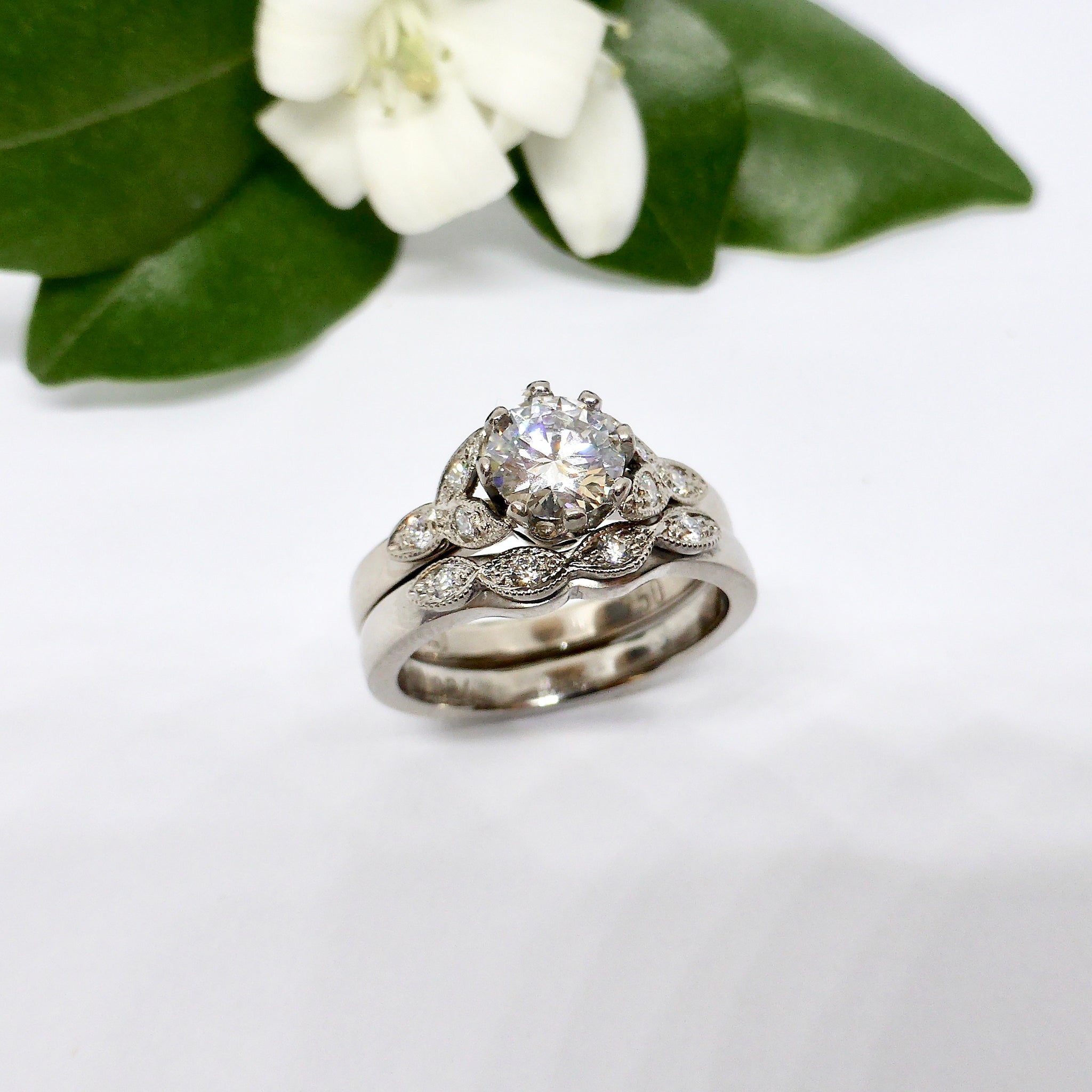 Vintage Style Custom Handmade Engagement Ring Louise Shaw Jewellery