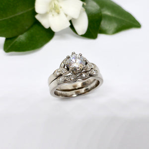 Vintage Style Custom Handmade Engagement Ring