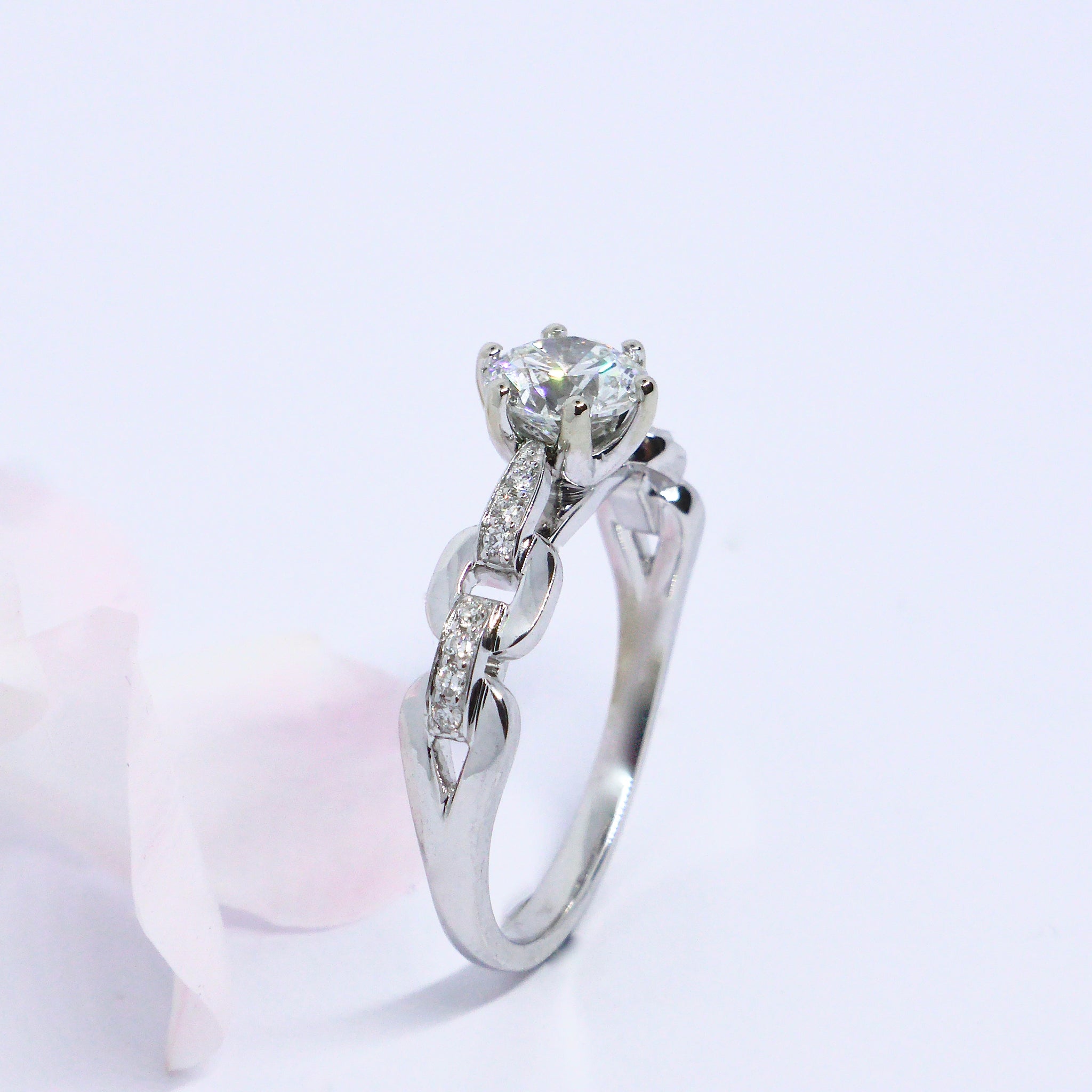 Hearts and Arrows Diamond Engagement Ring Louise Shaw Jewellery