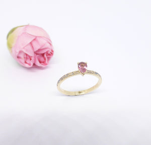 pink tourmaline ring byron bay