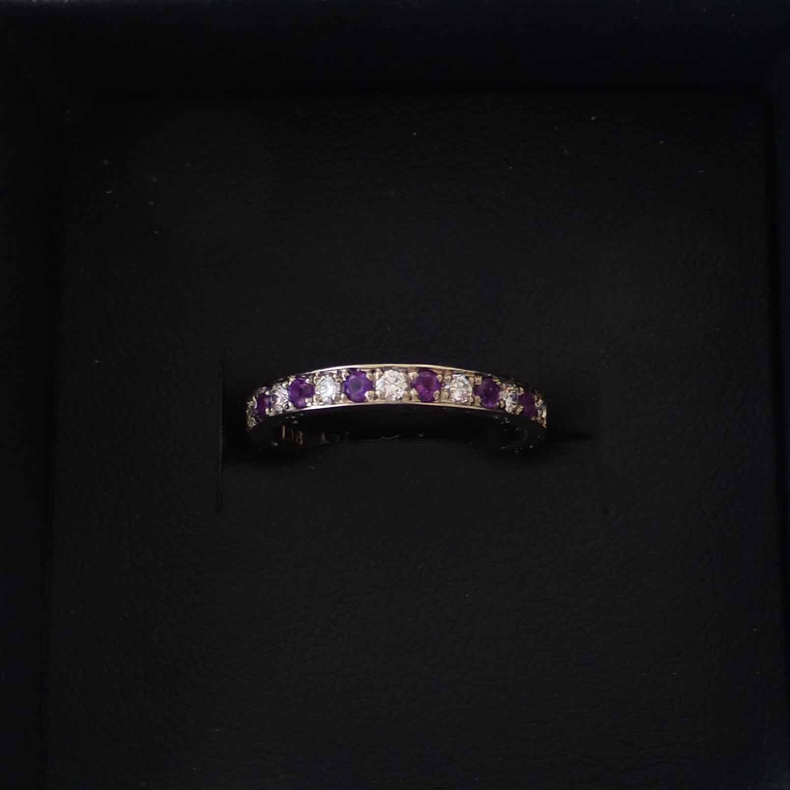 Amethyst discount wedding band