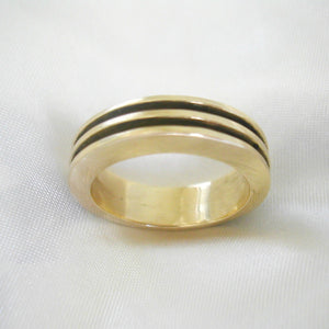 Industrial Ring 18ct, 9ct Or Sterling Silver