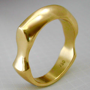 Rings - Solid Sexy Sculpted Handmade Wedding Ring Or Dress Ring