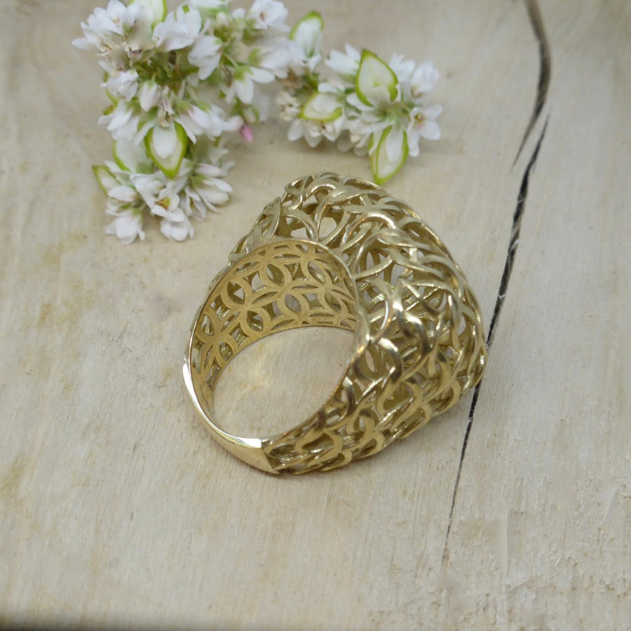 Gold ring designer Byron Bay
